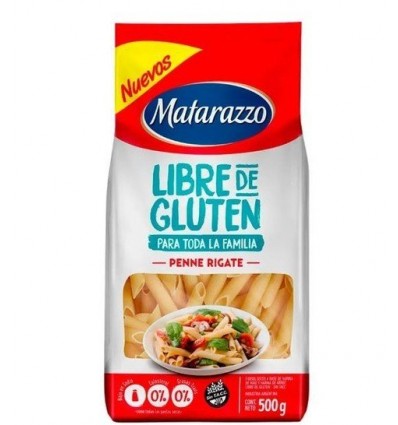 FIDEO MATARAZZO LIBRE DE GLUTEN PENNE RIGATE 500GRS