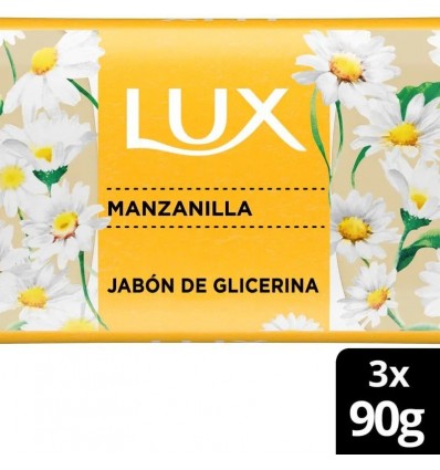 JABON LUX GLICERINA MANZANILLA 3X90G