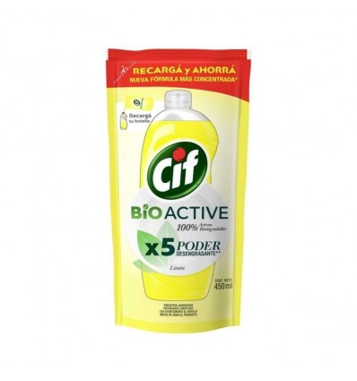 CIF DETERGENTE X5 PODER DESENG LIMON 450ML