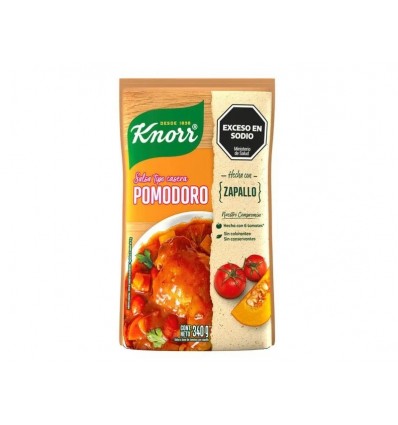 KNORR SALSA POMODORO C/ZAPALLO 340GRS SIN TACC