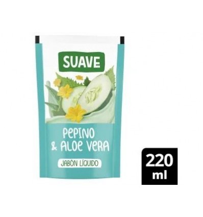 SUAVE JABON LIQUIDO PEPINO Y ALOE 220 ML