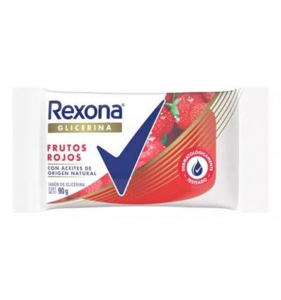 JABON REXONA GLICERINA FRUTOS ROJOS 90G
