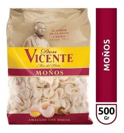 FIDEOS DON VICENTE 500GRS MOÑOS