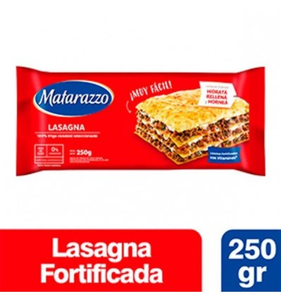 LASAGNA MATARAZZO 250 GRS FORTIFICADA