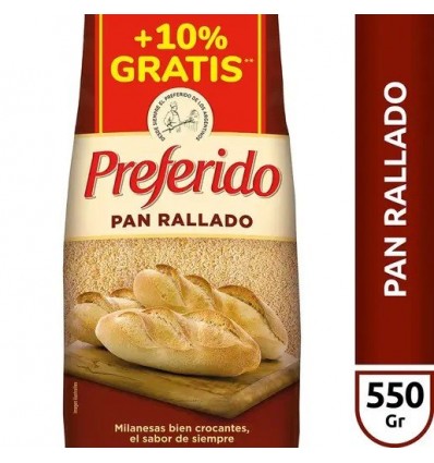 PREFERIDO PAN RALLADO 500 + 50 grs