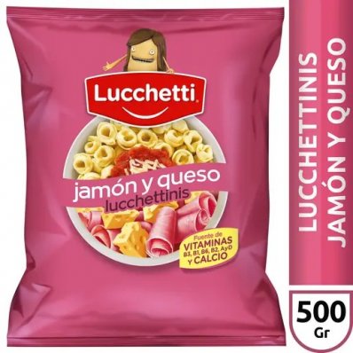 LUCCHETTINIS JAMON Y QUESO 500