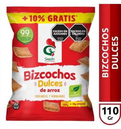 GALLO BIZC ARROZ DULCE 100 + 10 grs
