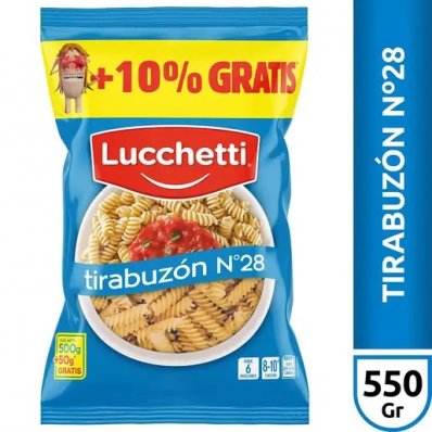 FIDEO LUCCHETTI 500 + 50 grs TIRABUZON