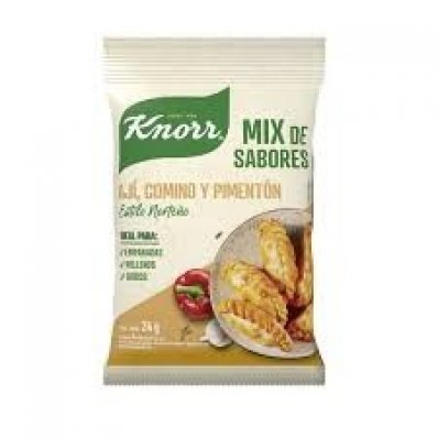 KNORR MIX SABOR ESTILO NORTEÑO AJI/COMINO&PIMENTON 4 SOBRES