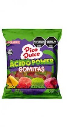 GOMITAS PICO DULCE ACIDO POWER 500G