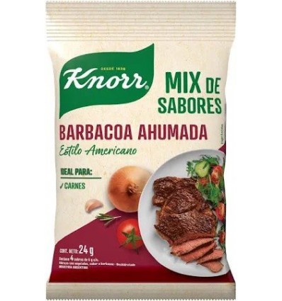 KNORR MIX BARBACOA AHUMADA 4 SOBRES