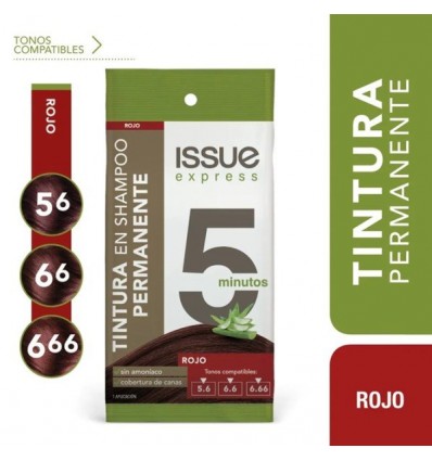 TINTURA SHAMPOO ISSUE ROJO