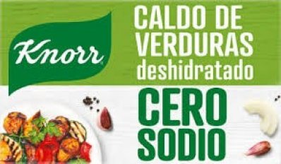 KNORR CALDO DE VERDURAS (CERO SODIO) 6 UNIDADES