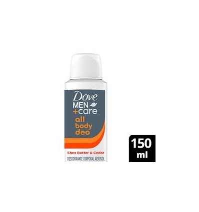 DOVE MEN DESODORANTE TODO EL CUERPO SHEA CEDAR 150ML