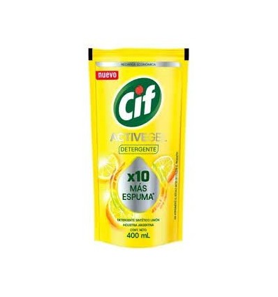 CIF DETERGENTE ACTIVE GEL LIMON DP 400ML