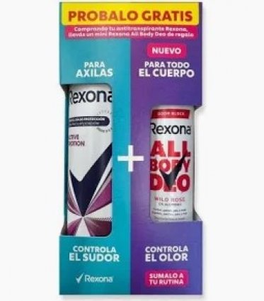 REXONA PACK MINI ALL BODY DEO + ANTITRASPIRANTE 150ML
