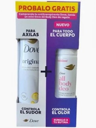 DOVE PACK MINI ALL BODY DEO + ANTITRANSPIRANTE 150 ML