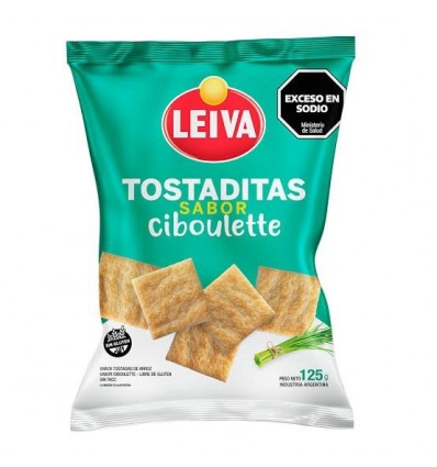 LEIVA TOSTADITA ARROZ CIBOULETTE 125GRS SIN TACC