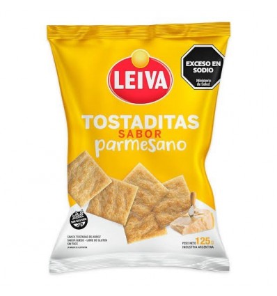LEIVA TOSTADITA ARROZ PARMESANO 125GRS SIN TACC
