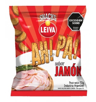 LEIVA SNACK EMPANADITA AH¡ PA¡ JAMON 70GRS