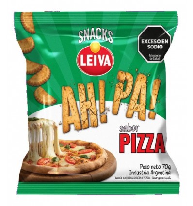 LEIVA SNACK EMPANADITA AH¡ PA¡ PIZZA 70GRS
