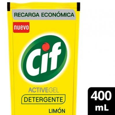 CIF DETERGENTE ACTIVE GEL LIMON DP 400ML