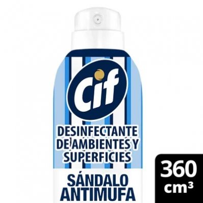 CIF AEROSOL DESINFECTANTE SANDALO ANTIMUFA 260GRS/360CM3