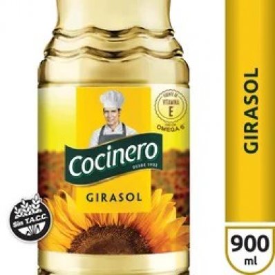 ACEITE COCINERO GIRASOL 900 CC SIN TACC