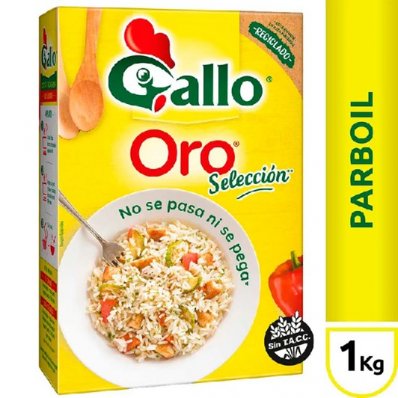 GALLO ORO ARROZ PARBOIL SELECCION ESTUCHE 1 KG S/TACC
