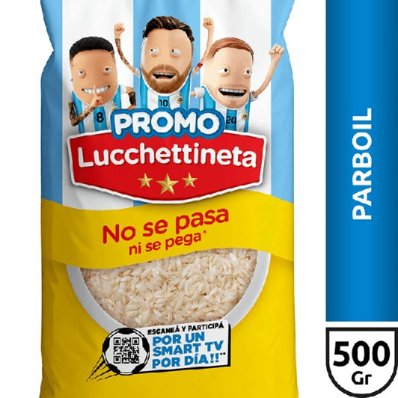 ARROZ LUCCHETTI 500GRS PARBOIL BOLSA SIN TACC