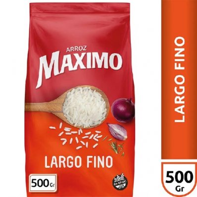 MAXIMO ARROZ LARGO FINO 500GRS SIN TACC