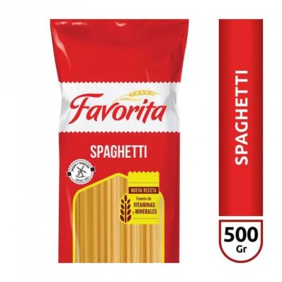FIDEOS FAVORITA 500 GRS SPAGHETTI