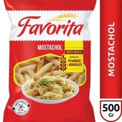 FIDEOS FAVORITA 500 GRS MOSTACHOL