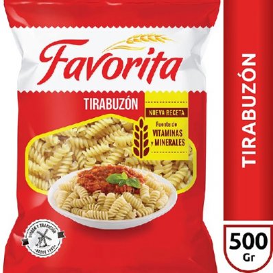 FIDEOS FAVORITA 500 GRS TIRABUZON