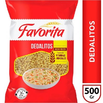FIDEOS FAVORITA 500 GRS DEDALITOS