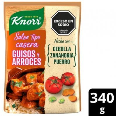 KNORR SALSA GUISOS Y ARROCES 340G (APTO VEGANO)