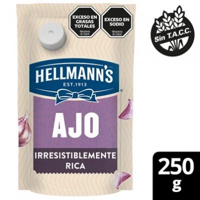 HELLMANN'S ADEREZO AJO DP 250 GRS