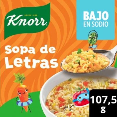 KNORR SOPA CAS VEG C/LETRAS 1 S