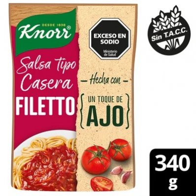 KNORR SALSA FILETTO 340G (APTO VEGANO)