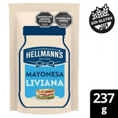 HELLMANN'S MAYONESA LIVIANA 237GRS