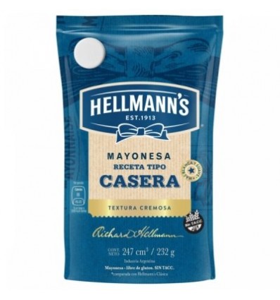 HELLMANN'S MAYONESA CASERA 232G