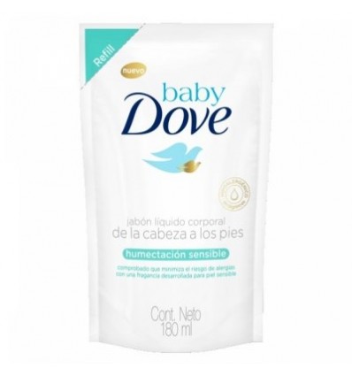  DOVE BABY JABON LIQUIDO H SENS REP 180ML